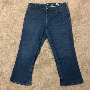 Anthropologie Maeve womens 16W dark‎ wash cropped jeans